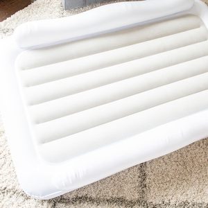White <b>Inflatable</b> Toddler Travel Bed with Safety Rails for Kids Home Camping Hotel - Product Image 6