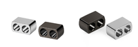 Adaptateur audio en alliage d'aluminium de 6,8 mm à 3,4 mm, séparateur en Y, glissière, prise jack, connecteur de fil pour écouteurs
