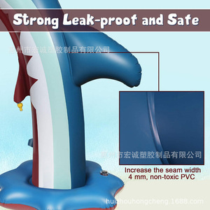 Inflatable Shark Water Sprinkler 200x70x180cm Outdoor PVC Kids Play Arch - Product Image 5