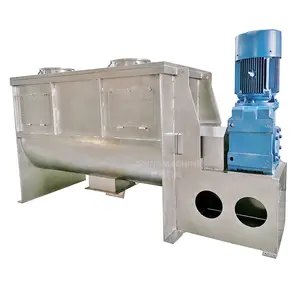 Horizontal ribbon blender mixer machine