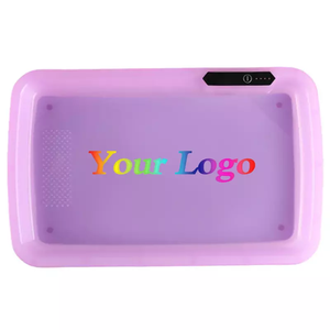 2022 all'ingrosso Low Moq Smoking Led Rolling Tray Light <span class=keywords><strong>Up</strong></span> vassoi Led personalizzati Glitter colorati con bilancia digitale - Product Image 6