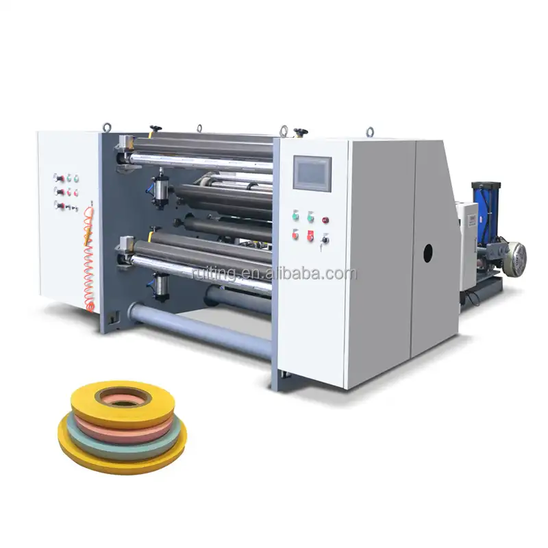 Sistema de carga automática para RTYS-1300D, máquina de corte y rebobinado de rollos de PVC opp