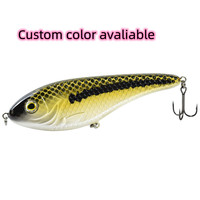 Leurre de pêche WEIHAI Jerkbait 150MM 81G Pike Bait VIB Crank, leurre artificiel dur coulant, wobbler en plastique pour rivière