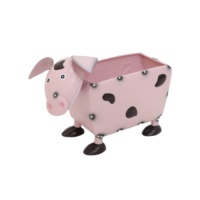 Pots de fleurs d'animaux et Statues de jardin, jardinière en métal pour chiot, pot de fleurs de jardin pour chien drôle et jardinières