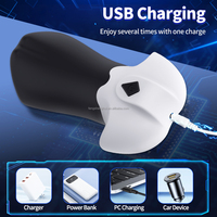 MAN NUO Stroker USB Vibrations-Masturbator aus TPE-Material, IPX5 Wasserdicht, Realistisches Gefühl, Verlängerte Sexdauer, Für Erwachsene 18+