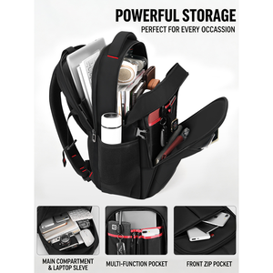 <span class=keywords><strong>Sac</strong></span> <span class=keywords><strong>à</strong></span> <span class=keywords><strong>dos</strong></span> pour <span class=keywords><strong>ordinateur</strong></span> portable en polyester ergonomique, grande capacité, 15,6 pouces, étanche, antivol, avec port USB, pour hommes et femmes, idéal pour les voyages d'affaires - Product Image 1