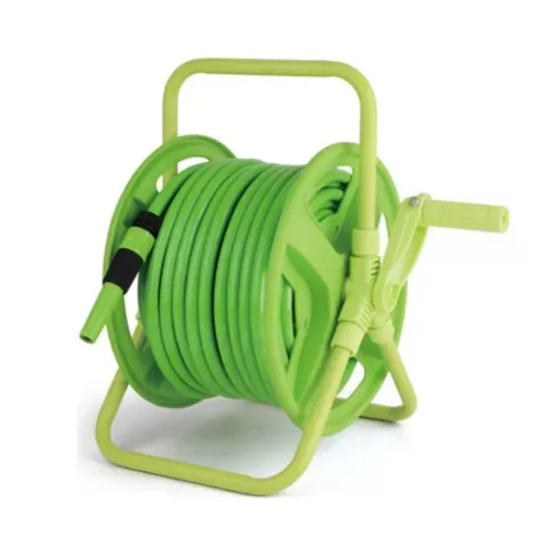 Home Depot Garden Hose Reel 82ft X 1/2" With 8 PHose Nozzle Wall Mounted Water Hose Reel Automatic Rewind