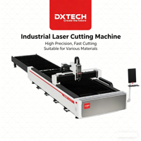 Machine de découpe laser à fibre DXTECH 1530 1000W avec table d'échange pour tôles en aluminium, laiton et acier inoxydable