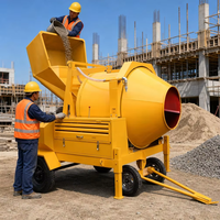 Bétonnière portative JZC350 pour la construction de maisons, les travaux routiers ruraux, les travaux agricoles et la production de petites quantités de béton