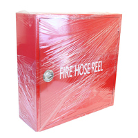Armoire à enrouleur de tuyau d'incendie en acier doux, simple ou double porte, pour systèmes de lutte contre l'incendie et de protection incendie