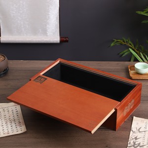 Boîte à thé universelle en bois d'Okoumé de qualité supérieure, style vieilli et rétro, pour thé Pu'er, boîte d'emballage pour thé Baihao Yinzhen - Product Image 3