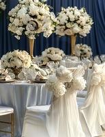 Vente en gros Ceintures de chaise Arcs Banquet Fête Couverture de chaise pour mariage