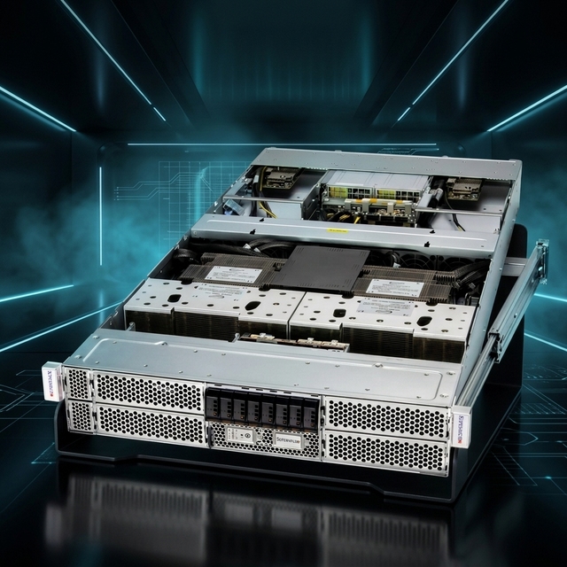 ARS-221GL-NHIR High-Density 2U GPU Server 4x2000W Titanium Redundant Power Supply Support NVLink for AI Training Inference