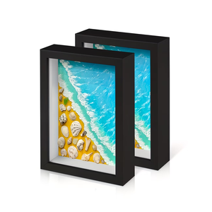 Cornice Espositiva in Legno per Fiori Secchi, Souvenir da Viaggio, Cornice Rettangolare in Legno - Product Image 2