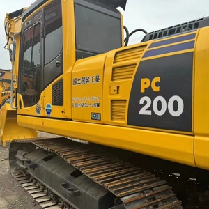Excavadora de cadenas Komatsu de 20 toneladas PC 200 con pintura original de fábrica, maquinaria pesada para uso en campo, excavadora usada. - Product Image 1