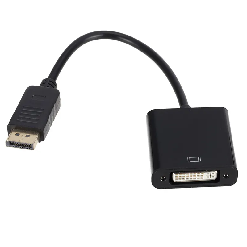1080P DP Adapter DisplayPort Display Port to DVI Cable Adapter Converter Male to Female DP to DVI for Monitor Projector Displays
