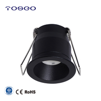 Spot encastré anti-éblouissement 3,7W en aluminium pur, non dimmable, pour vitrine