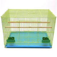 Grande cage à perroquets, cage à oiseaux en métal robuste, cage à oiseaux à plusieurs niveaux, logement pour animaux de compagnie pour oiseaux et petits animaux