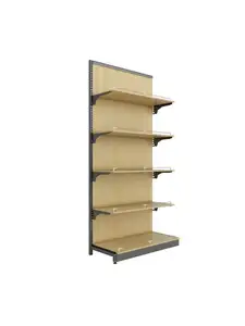 Customizable Supermarket Equipment For Sale Black Gondola Shelving Store