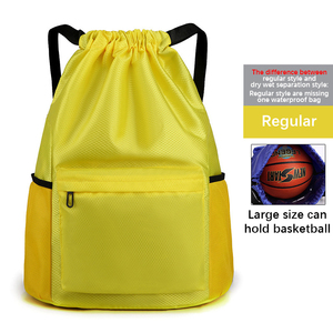 Custom Heavy Duty Lightweight Travel Sport Basketball String Bag Waterproof <b>Drawstring</b> <b>Backpack</b> - Product Image 4