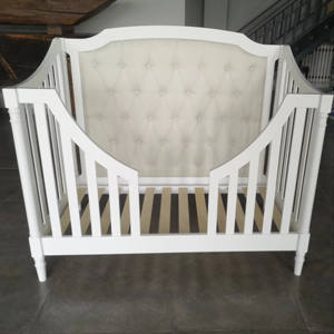 Luxury Multifunctional Baby <b>Crib</b> New Zealand Pine Wood Modern White Wooden Hospital Living Room Use Height Adjustable <b>Swing</b> Bed - Product Image 4