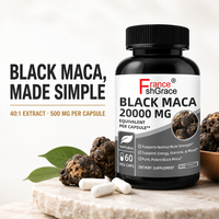 Capsules de vitalité masculine à base de maca Shecome, 20000 mg, pilules d'agrandissement du pénis, complément de maca noire, soutien énergétique pour les hommes