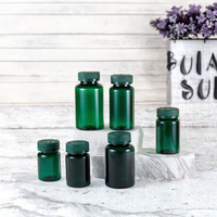 Bouteille vide personnalisable en plastique PET avec bouchon à vis pour médicaments contre la toux, sirop, comprimés, pilules, stockage, transfert thermique, sérigraphie