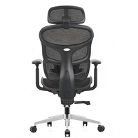 Chaise de bureau de direction de luxe réglable avec dossier, design moderne, ergonomique, pivotante, accoudoirs 4D, soutien lombaire multifonctionnel