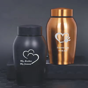 Wholesale Pet <strong>Urns</strong> Dog <strong>Cat</strong> Pet Ashes Cremation <strong>Urns</strong> Multi Sizes Colors Stainless Steel Pet <strong>Urns</strong> for Ashes - Product Image 2