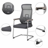 Chaise de bureau exécutive OEM ODM, chaise de réception en maille, chaise de bureau ergonomique, chaises de salle d'attente et de réunion