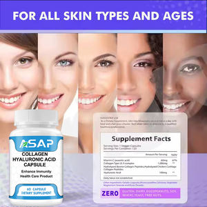 ASAP OEM 500mg colágeno ácido hialurónico suplemento marino blanqueamiento de la piel Cápsula de colágeno - Product Image 2