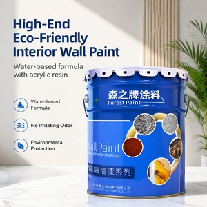 Decorative Wall Paint Supplier Strong Hiding Power Premium House Interior Wall Emulsion <strong>Latex</strong> Paint and <strong>Primer</strong> for Home Decor - Product Image 5
