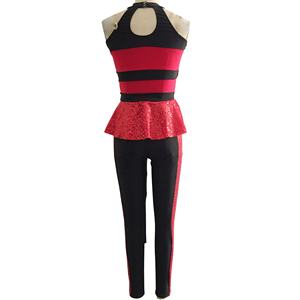Costume da Ballo per Ragazze e Donne con Paillettes e Spandex, Abbigliamento per Spettacoli, Catsuit per <span class=keywords><strong>Jazz</strong></span> e Tap - Product Image 4