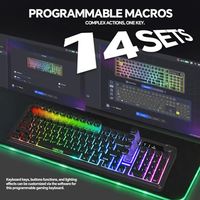 OEM ODM Wireless Gaming Keyboard RGB Macro Rechargeable Keyboard for PC Mac Gamer Trimode Connected 24GBTUSBC AntiGhosting 98Ke