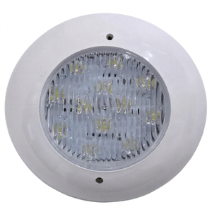 โคมไฟ LED ใต้น้ำสำหรับสระว่ายน้ำ ทำจากสแตนเลสสตีล ทนทานต่อสารเคมี มาตรฐาน IP68 พร้อมรีโมทคอนโทรล (AC 12V/120V 9W36W CCT & RGB) - Product Image 1