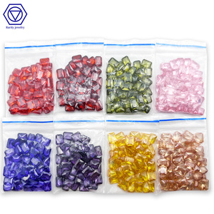 OCT CZ Gemstone 3*5mm a 6*8mm Roxo Vermelho Cor Zircão Pedra Verde Azul Sintético <span class=keywords><strong>Nano</strong></span> Radiante Forma Cubic <span class=keywords><strong>Zirconia</strong></span> - Product Image 1