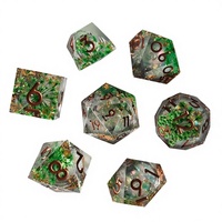 Jeu de société interactif de table en résine Quicksand pour DND, Dungeons & Dragons, COC, TRPG, avec dés en époxy Kulu