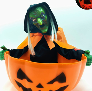 Túnica de Plástico Negra de Halloween, Esqueleto, Bruja Naranja, Juguete a Pilas, Regalo Creativo, Adornos, Decoración para Recipiente de Dulces - Product Image 1