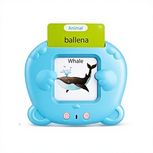 Tarjetas de Memoria Interactivas Bilingües en Español e Inglés, 510 Palabras Visuales, Aprendizaje del Abecedario y Números, Juguetes Montessori para Terapia del Habla - Product Image 1