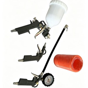 Juego Profesional de 4 Pistolas de Pulverización Neumáticas de Alta Atomización - Pulverizador de Pintura por Gravedad para Retoques Automotrices - Product Image 2