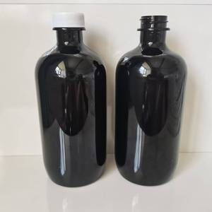 500ml 1 Pint Leere PDP Hydro Polis Plastikflasche Schwarz mit Deckel & Folienversiegelung für Sirup - Product Image 2