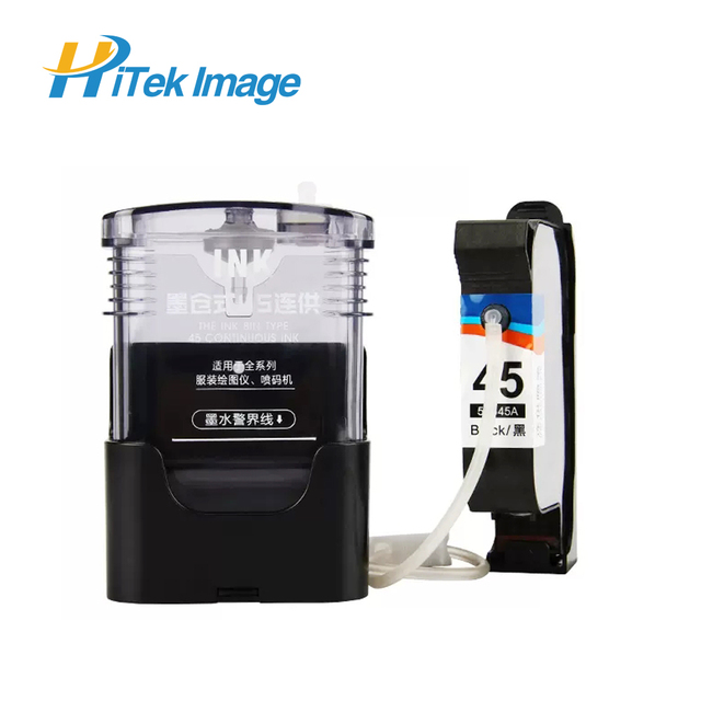 HITEK Factory Premium Quality Compatible HP Ciss for 45 Cartridge HP 45 Full CISS Ink Cartridge 51645a Plotter Ink Cartridge