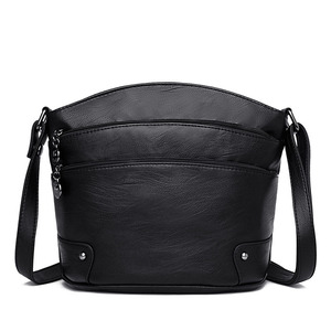 New Women Handbags Messenger Bag Ladies Handbag Triple <b>Zip</b> Pocket Large Crossbody Bag for Women - Product Image 1