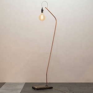 Industrial <b>Copper</b> <b>Floor</b> <b>Lamp</b> Modern Standing Light For Living Room Home Decor - Product Image 1