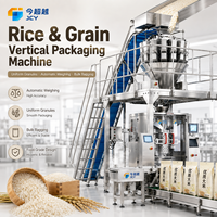 Machine d'emballage automatique verticale pour granulés de riz avec peseuse multi-têtes