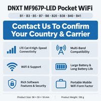 DNXT Wifi de poche 300 Mbps 3000 mAh, mode AP Wifi mobile, WPS, Wifi mobile sans fil, Wifi6, Type-C, routeur mobile 4G pour les voyages