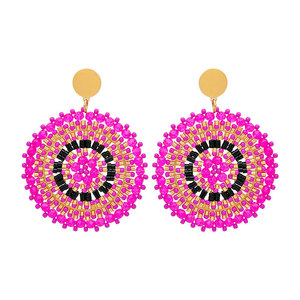 Pendientes de Cuentas Coloridas de Moda para Mujer, Joyería para Usar <span class=keywords><strong>en</strong></span> Vacaciones de <span class=keywords><strong>Verano</strong></span> <span class=keywords><strong>en</strong></span> la Playa, Pendientes Colgantes Estilo Bohemia - Product Image 6