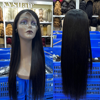 Wig Rambut Asli XYS Wholesale Price 13x6 Natural Hairline Hd Lace Frontal, Wig Rambut Manusia Virgin Colombia 180 Density