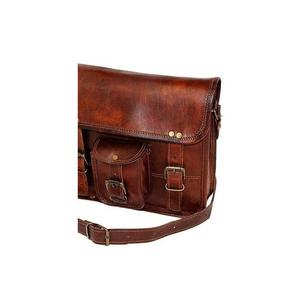 Sac messager en cuir premium pour homme, best-seller, sac de bureau pour homme, compartiment rembourré pour ordinateur portable avec sangle réglable - Product Image 2