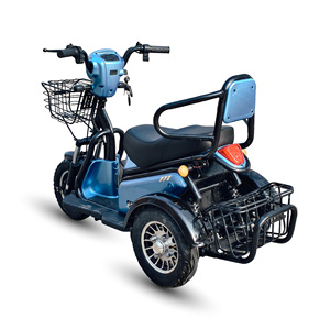 Tricycle électrique HLD 500w à carrosserie ouverte, scooter électrique à <span class=keywords><strong>3</strong></span> <span class=keywords><strong>roues</strong></span>, 2 places, <span class=keywords><strong>moto</strong></span> électrique, trike, vélo électrique d'extérieur pour adultes - Product Image 4
